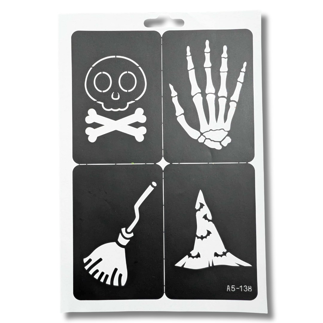 Halloween Glitter Tattoo Sheet 2